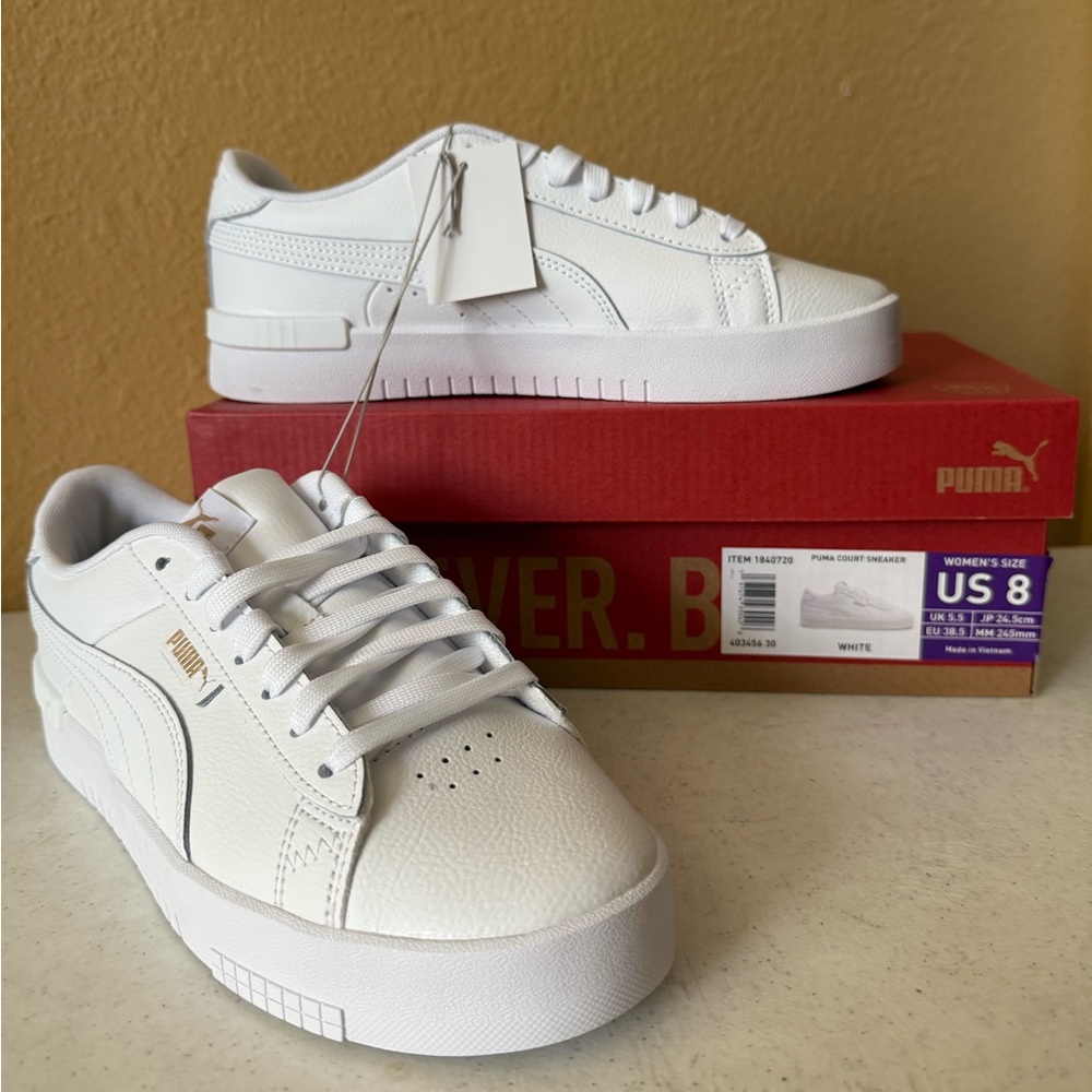 Puma White Platform Sneakers